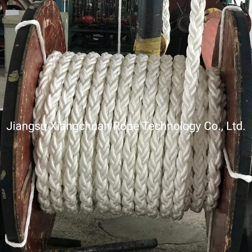 OEM Customized Ropes 3 4 6 8 12 24 Strand Double Braided Rope PP Danline Polypropylene Polyester Nylon Polyamide Multifilament UHMWPE HDPE Mooring Towing Rope