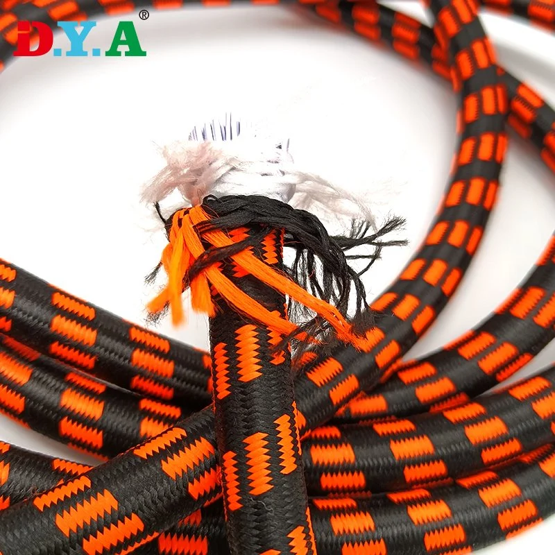 Orange Blue DOT Pattern Jacquard Polyester Latex Strong Trampoline Bungee Cord