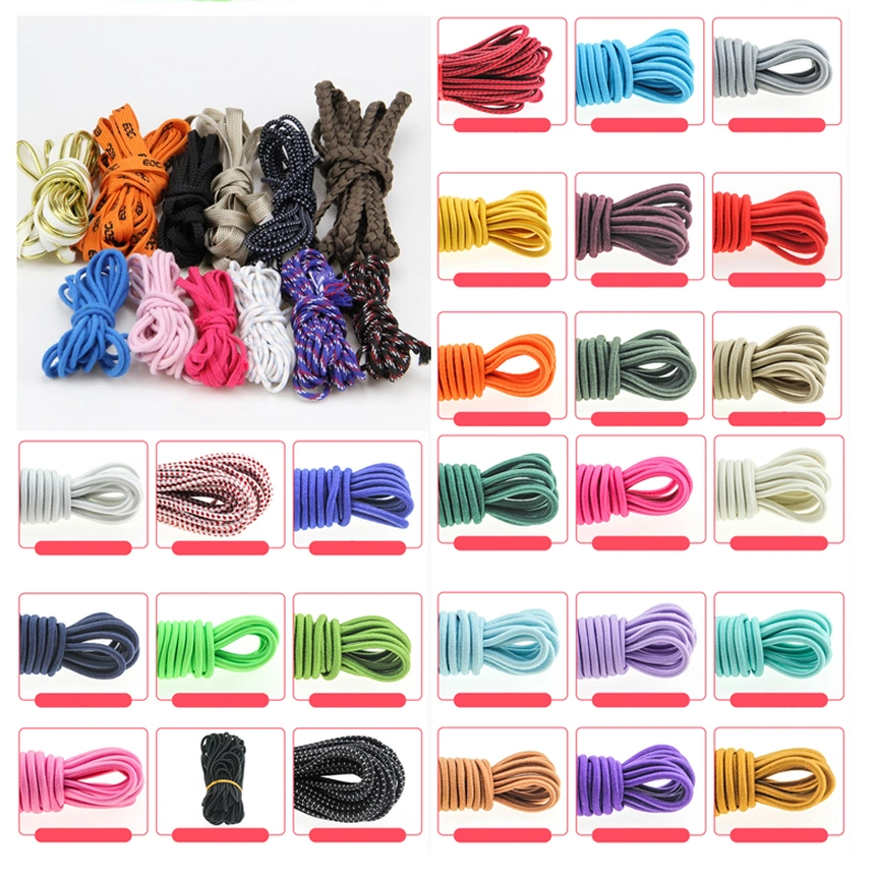 High Strength 8 mm Diameters Black Polyester Round Outdoor Sport Elastic Rope String Elastic Bungee Shock Cord