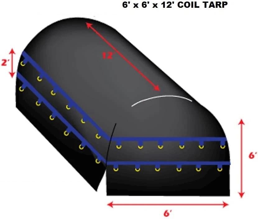 Light Weight Flatbed Coil Truck Tarp