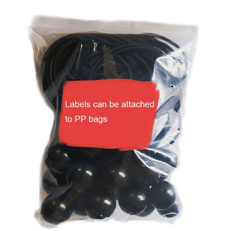 Custom Length Diameter 5mm Black Bungee Cord with Ball Adjustable Elastic Ball for Tent