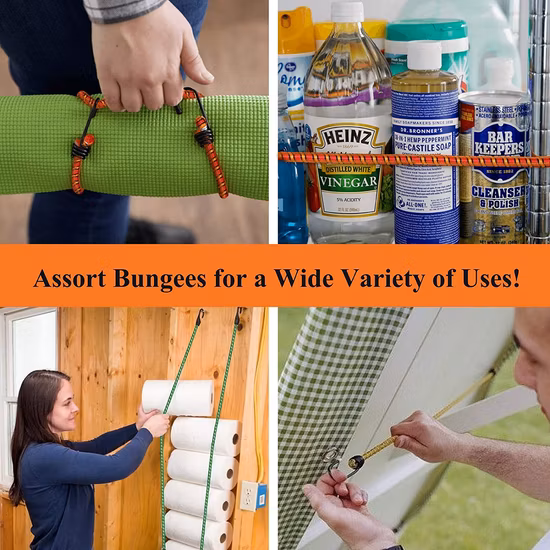 Высокопрочный пластиковый контейнер для банджи-шнуров в комплекте с банджи-шнурами включает 10", 18", 24", 30", 36", 48"